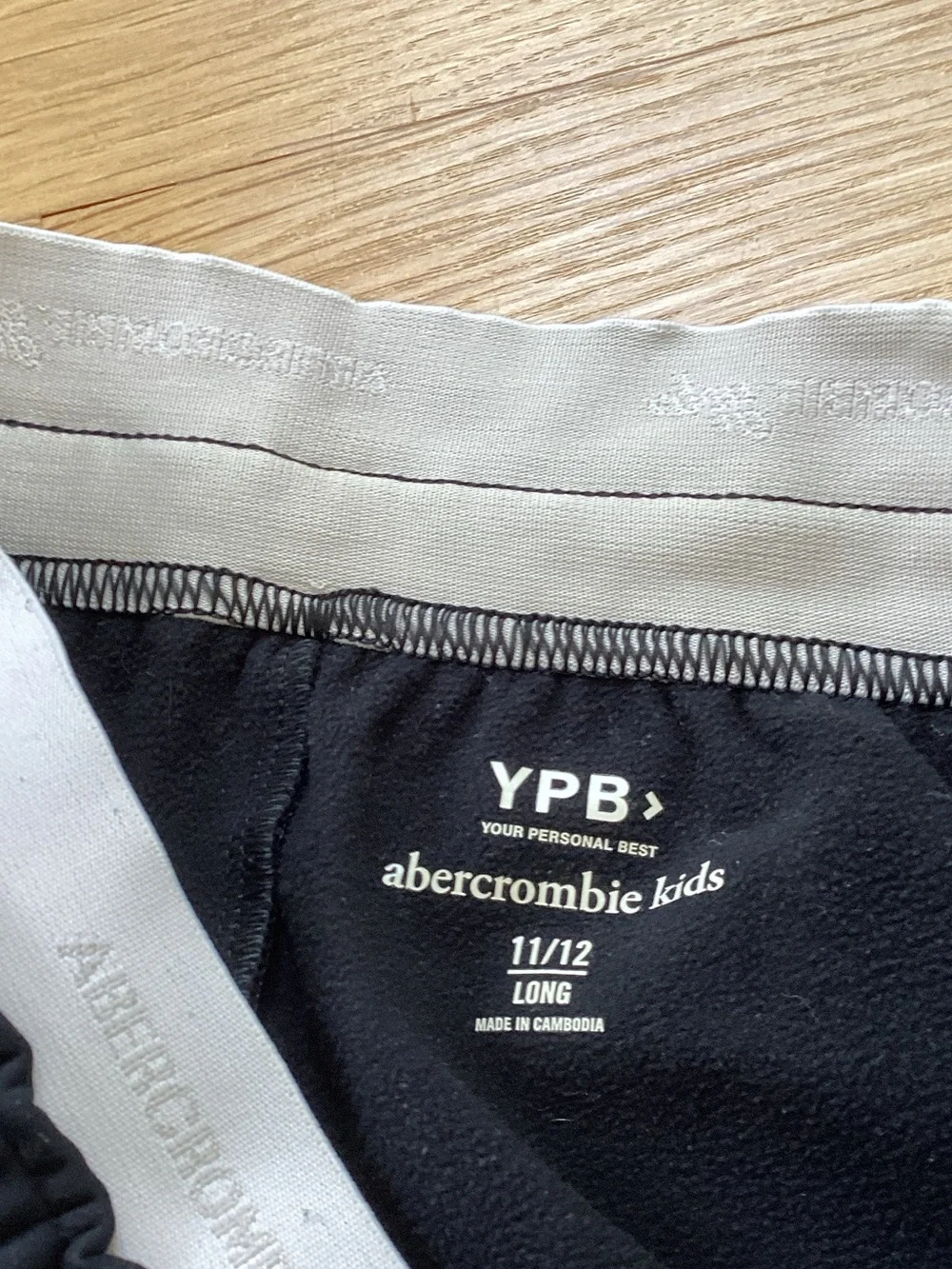 abercrombie kids Black Wide-Leg Lounge Pants